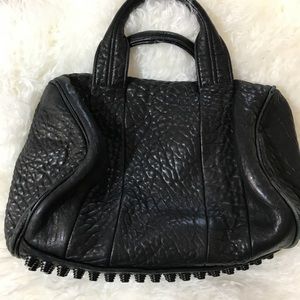 Alexander Wang Rocco Pebbled Black Bag
